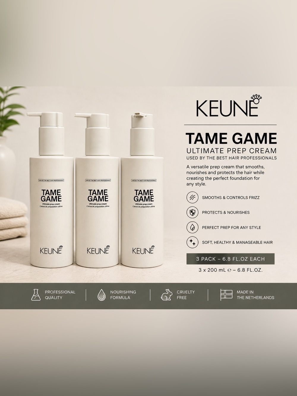 Tame Game Ultimate Prep Cream – White